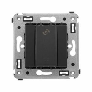 Диммер кнопочный СП для LED ламп Avanti "Черный матовый" DKC 4412343 оптом купить цена