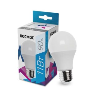 Лампа светодиодная A60 11Вт 4500К E27 220В КОСМОС LkecLED11wA60E2745 оптом купить цена