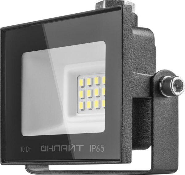 Прожектор светодиодный 71 688 OFL-10-6K-BL-IP65-LED 10Вт 6000К IP65 800лм черн. ОНЛАЙТ 71688 оптом купить цена