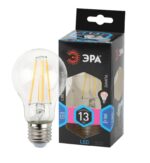 Лампочка светодиодная ЭРА F-LED A60-13W-840-E27 Е27 / Е27 13Вт филамент груша нейтральный белый свет купить оптом недорого
