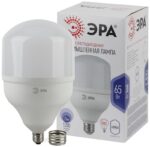 Лампа светодиодная ЭРА STD LED POWER T160-65W-6500-E27/40 Е27 / Е40 65 Вт колокол холодный дневной свет купить оптом недорого