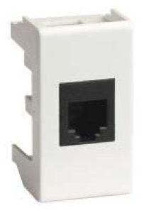 Розетка компьютерная 1-м 1мод. Viva RJ45 кат.6 бел. DKC 45058 оптом купить цена