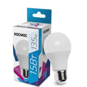 Лампа светодиодная A60 15Вт 4500К E27 220В КОСМОС LkecLED15wA60E2745 оптом купить цена
