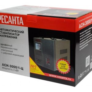 Стабилизатор напряжения АСН-3000/1-Ц 1ф 3кВт IP20 релейный Ресанта 63/6/5 оптом купить цена