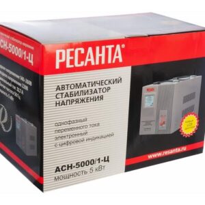 Стабилизатор напряжения АСН-5000/1-Ц 1ф 5кВт IP20 релейный Ресанта 63/6/6 оптом купить цена