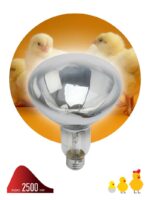 Инфракрасная лампа ЭРА ИКЗ 220-250 R127 кратность 1 шт Е27 / E27 для обогрева животных и освещения 250 Вт купить оптом недорого