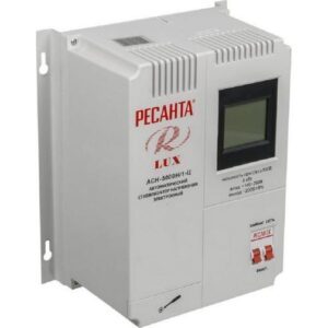 Стабилизатор напряжения АСН-5000 Н/1-Ц Lux 1ф 5кВт настен. IP20 Ресанта 63/6/16 оптом купить цена