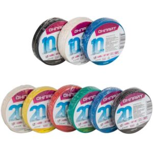 Изолента ПВХ 19мм (рул.20м) 71 689 OIT-B19-20/WH бел. ОНЛАЙТ 71689 оптом купить цена