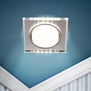 Встраиваемый светильник со светодиодной подсветкой ЭРА DK LD50 MR GX53 зеркальный купить оптом недорого