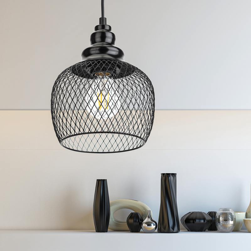 Светильник подвесной (подвес) ЭРА PL8 BK металл Светильник подвесной (подвес) ЭРА PL8 BK металл