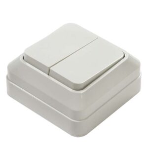 Выключатель 2-кл. ОП Bolleto 10А IP20 7023 бел. ASD / IN HOME 4680005959761 оптом купить цена