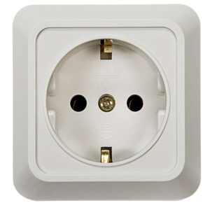 Розетка 1-м BOLLETO с заземл. накл. 7028 бел. ASD / IN HOME 4680005959792 оптом купить цена