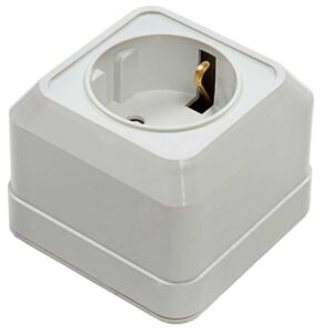 Розетка 1-м BOLLETO защ. шторки с заземл. накл. 7028х бел. ASD / IN HOME 4690612000954 оптом купить цена