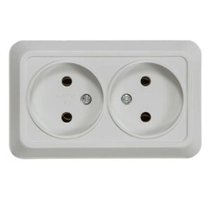 Розетка 2-м ОП Bolleto 7102 16А IP20 бел. ASD / IN HOME 4680005959822 оптом купить цена