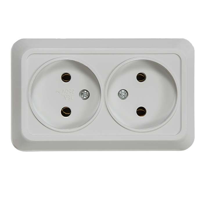 Розетка 2-м ОП Bolleto 7102 16А IP20 бел. ASD / IN HOME 4680005959822 купить оптом выгодно Розетка 2-м ОП Bolleto 7102 16А IP20 бел. ASD / IN HOME 4680005959822 оптом купить цена