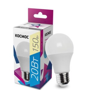 Лампа светодиодная A60 20Вт 3000К E27 220В КОСМОС LkecLED20wA60E2730 оптом купить цена