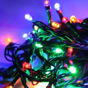 Гирлянда светодиодная 50LED провод 6.5м 8 режимов мигания Космос KOC_GIR50LED_RGB оптом купить цена