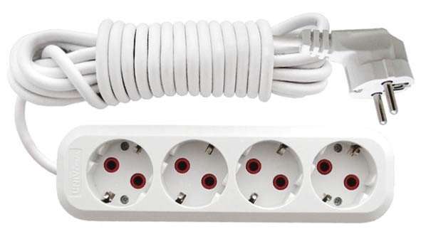 Удлинитель 4х2м с заземл. 10А IP20 У10-555 ПВС 3х0.75 UNIVersal 555-02 купить оптом выгодно Удлинитель 4х2м с заземл. 10А IP20 У10-555 ПВС 3х0.75 UNIVersal 555-02 оптом купить цена