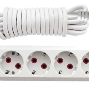 Удлинитель 4х5м с заземл. 10А IP20 У10-555 ПВС 3х0.75 UNIVersal 555-05 оптом купить цена