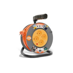 Удлинитель на катушке 4х30м без заземл. 6А IP20 У6-014 ПВС 2х0.75 термозащита UNIVersal 9632059 оптом купить цена
