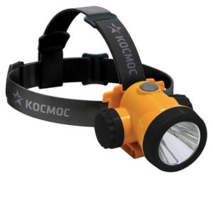 Фонарь аккумуляторный налобный H3W LED 3Вт 2 режима литиевый аккум. 1.5А.ч ЗУ USB КОСМОС KOCH3WLi-On оптом купить цена