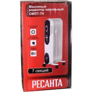 Радиатор масляный 7 секц. 1500Вт ОМПТ- 7Н Ресанта 67/3/3 оптом купить цена