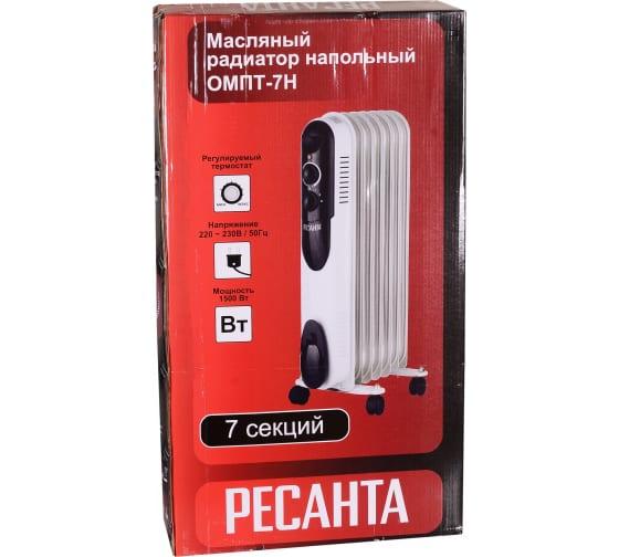 Радиатор масляный 7 секц. 1500Вт ОМПТ- 7Н Ресанта 67/3/3 купить оптом выгодно Радиатор масляный 7 секц. 1500Вт ОМПТ- 7Н Ресанта 67/3/3 оптом купить цена