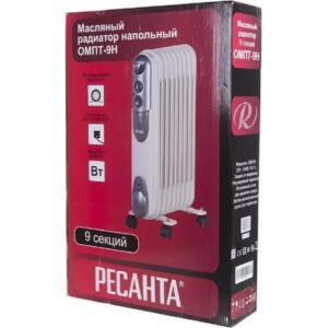 Радиатор масляный 9 секц. 2000Вт ОМПТ- 9Н Ресанта 67/3/4 оптом купить цена