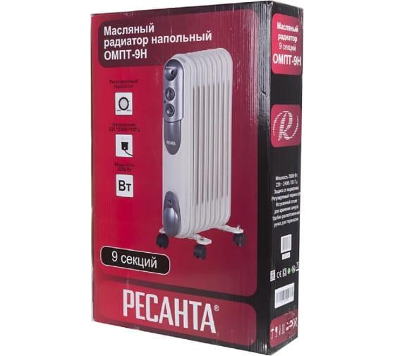 Радиатор масляный 9 секц. 2000Вт ОМПТ- 9Н Ресанта 67/3/4 купить оптом выгодно Радиатор масляный 9 секц. 2000Вт ОМПТ- 9Н Ресанта 67/3/4 оптом купить цена