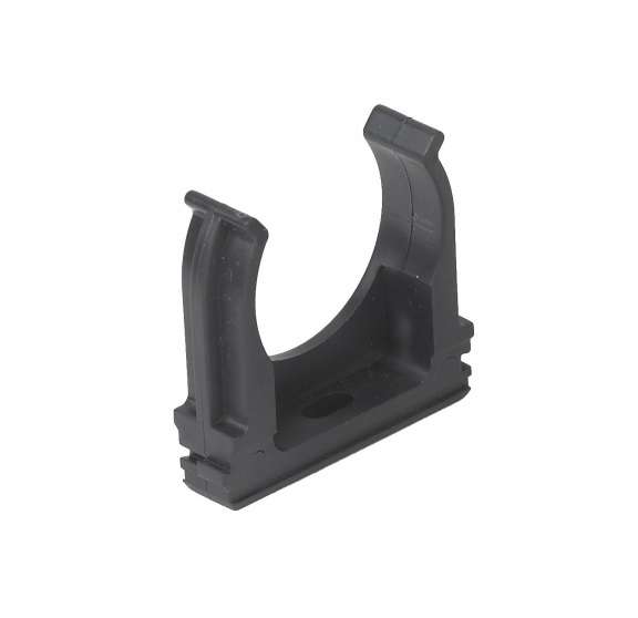 Держатель для труб (клипса) d32мм пластик черн. Ruvinil К01132Ч купить оптом выгодно Держатель для труб (клипса) d32мм пластик черн. Ruvinil К01132Ч оптом купить цена