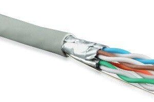 Кабель витая пара U/FTP кат.6 4х2х23AWG solid LSZH нг(А)-HF UFTP4-C6-S23-IN-LSZH-GY-500 (м) Hyperline 47958 оптом купить цена