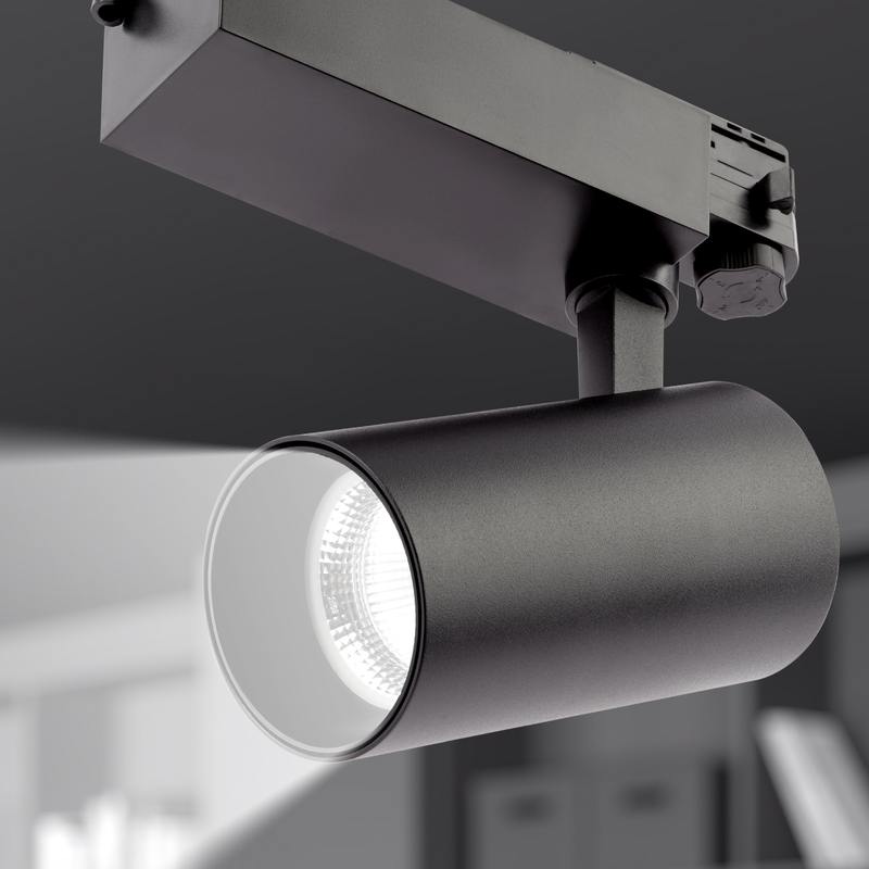 Трековый светильник трехфазный ЭРА SТR-30-36-40K-B30 узкий луч 4000K черный оптом купить хорошая цена Трековый светильник трехфазный ЭРА SТR-30-36-40K-B30 узкий луч 4000K черный купить оптом недорого