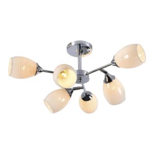 Люстра Rivoli Sibylle 9074-306 6 x E27 60 Вт модерн купить оптом недорого