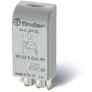 Модуль индикации и защиты LED + варистор 110...240В AC/DC зел. FINDER 9902023098 оптом купить цена