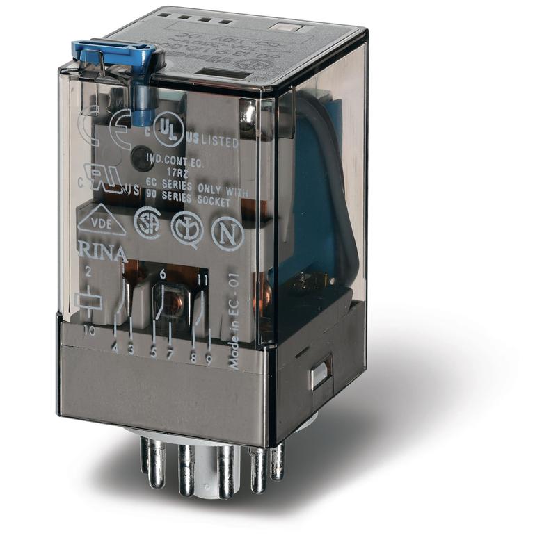 Реле электромеханическое универс. монтаж в розетку 3CO 10А AgNi 24В DC RTI 11-штырьковый разъем FINDER 601390240040 купить оптом выгодно Реле электромеханическое универс. монтаж в розетку 3CO 10А AgNi 24В DC RTI 11-штырьковый разъем FINDER 601390240040 оптом купить цена