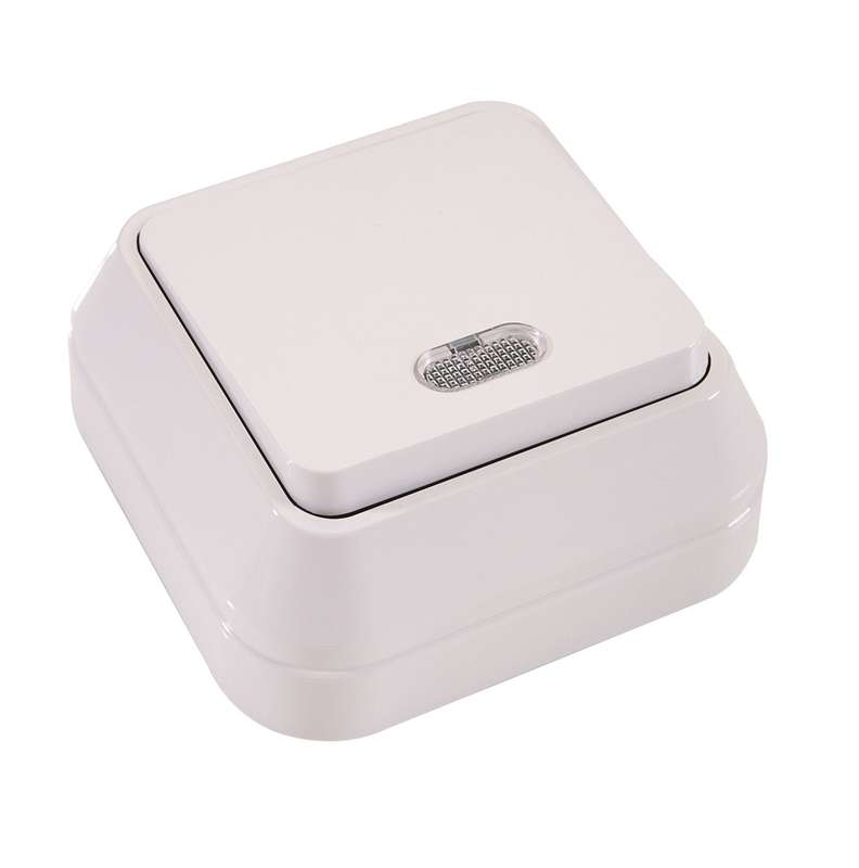 Выключатель 1-кл. ОП 10А IP20 с подсветкой бел. Makel 45121 купить оптом выгодно Выключатель 1-кл. ОП 10А IP20 с подсветкой бел. Makel 45121 оптом купить цена