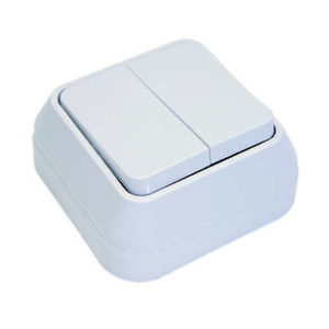 Выключатель 2-кл. ОП 10А IP20 бел. Makel 45103 оптом купить цена