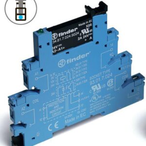 Реле модульное интерфейсное 2А 240В AC 24В DC IP20 винт. клеммы FINDER 388170248240 оптом купить цена