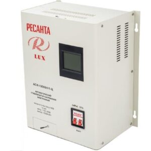 Стабилизатор напряжения АСН-10000 Н/1-Ц Lux 1ф 10кВт IP20 Ресанта 63/6/18 оптом купить цена
