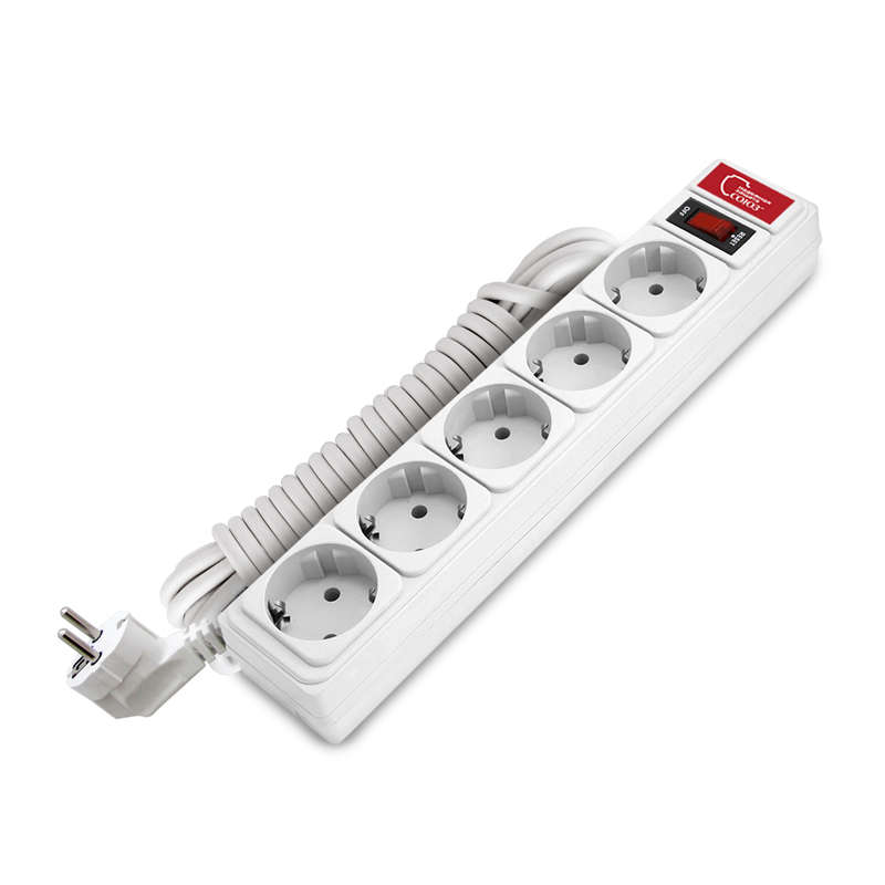 Удлинитель с сетевым фильтром 5х5м 10А IP21 ПВС 3х0.75 бел. Союз 1327 купить оптом выгодно Удлинитель с сетевым фильтром 5х5м 10А IP21 ПВС 3х0.75 бел. Союз 1327 оптом купить цена