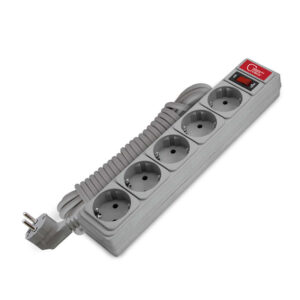 Удлинитель с сетевым фильтром 5х5м 10А IP21 ПВС 3х0.75 сер. Союз 1330 оптом купить цена