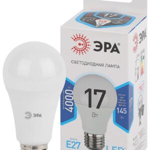 Лампочка светодиодная ЭРА STD LED A60-17W-840-E27 E27 / Е27 17Вт груша нейтральный белый свет купить оптом недорого