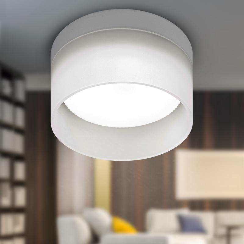 Светильник настенно-потолочный спот ЭРА OL30 WH GX53 белый оптом купить хорошая цена Светильник настенно-потолочный спот ЭРА OL30 WH GX53 белый купить оптом недорого