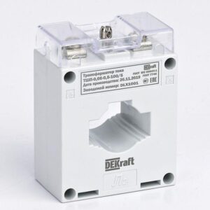 Трансформатор тока ТШП-0.66 0.5S 200/5 5В.А d30мм DEKraft 50104DEK оптом купить цена