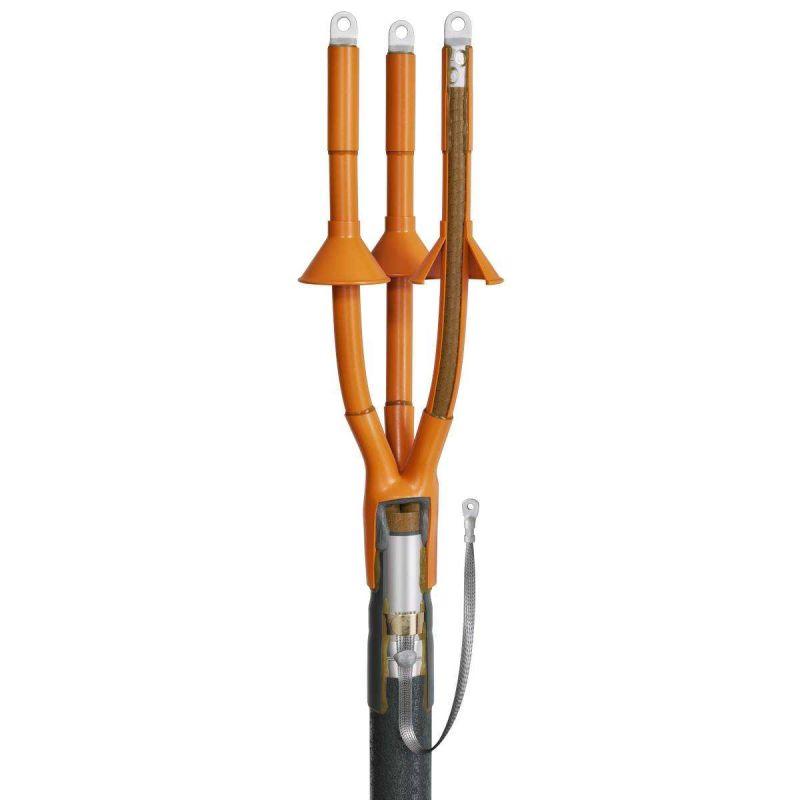 Муфта кабельная концевая 10кВ 3КНТп-10-25/50-Б КВТ 50118 купить оптом выгодно Муфта кабельная концевая 10кВ 3КНТп-10-25/50-Б КВТ 50118 оптом купить цена