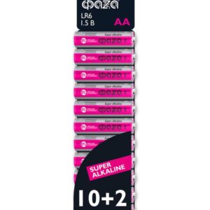 Элемент питания алкалиновый AA/LR6 1.5В Super Alkaline SBL-10+2 (уп.12шт) ФАZА 2854582 оптом купить цена