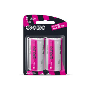 Элемент питания алкалиновый D/LR20 1.5В Super Alkaline BL-2 (уп.2шт) ФАZА 2858535 оптом купить цена