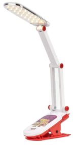 Настольный светильник ЭРА NLED-424-2.5W-R ФИКСИКИ светодиодный аккумуляторный на прищепке красный купить оптом недорого
