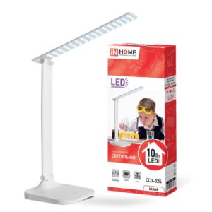 Светильник настольный светодиодный ССО 02Б 10Вт 4000К 625лм сенсор-диммер адаптер бел. IN HOME 4690612013473 оптом купить цена