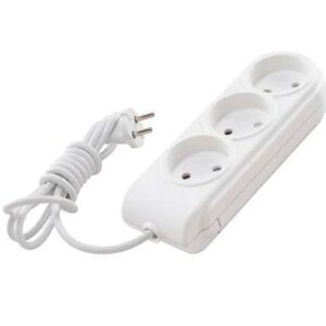 Удлинитель 3х2м без заземл. 10А IP20 защ. шторки Makel N3010031 оптом купить цена